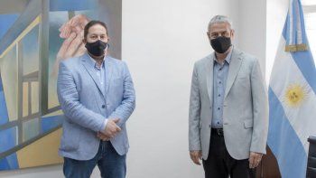 Ferraresi dialogó con el presidente de la Cámara de la Construcción&nbsp;