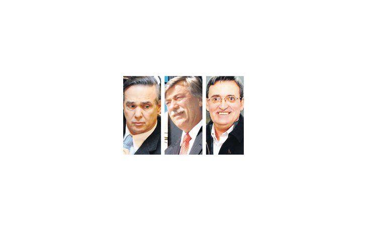 Miguel Pichetto, Carlos Soria, Bautista Mendioroz