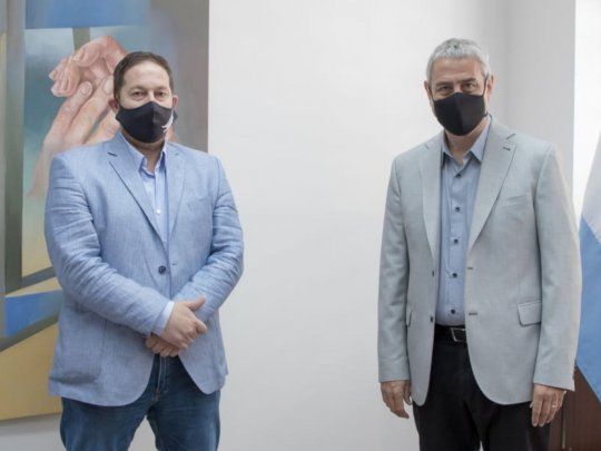 Ferraresi dialogó con el presidente de la Cámara de la Construcción&nbsp;