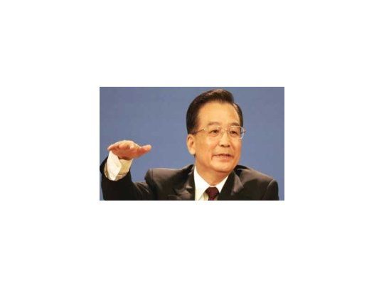 Primer ministro chino, Wen Jiabao.