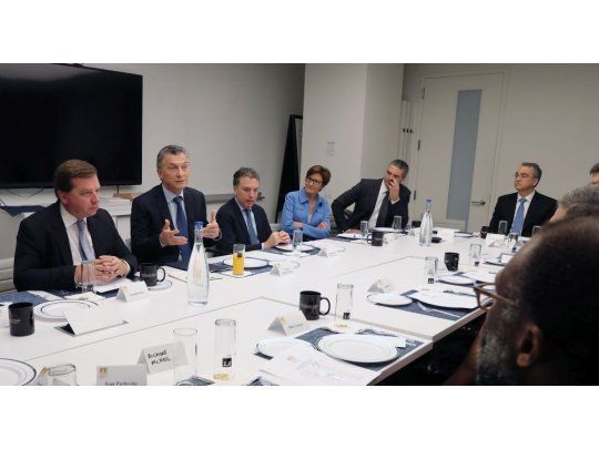 El presidente Mauricio Macri recibió a un grupo de inversores en una reunión que se realizó en las oficinas del Financial Times.