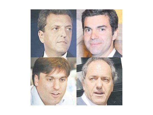 Sergio Massa, Juan Manuel Urtubey, Diego Bossio y Daniel Scioli