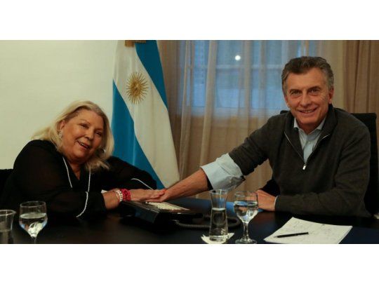 Elisa Carrió y Mauricio Macri, en otra reunión para limar asperezas. (Foto: archivo)