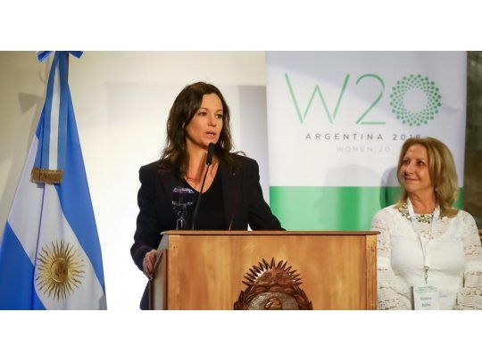 Carolina Stanley, ministra de Desarrollo Social, y Susana Balbo, líder del W20. (Crédito: W20)