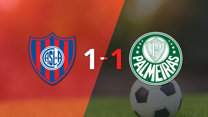 Empate a uno entre San Lorenzo y Palmeiras