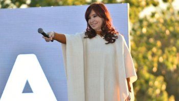 Cristina de Kirchner en el acto por la Lealtad peronista en La Pampa.&nbsp;