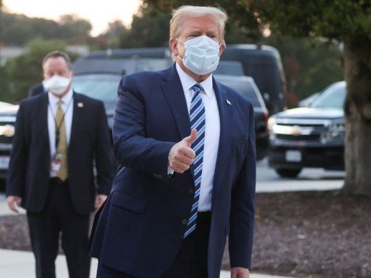 Donald Trump,&nbsp;fue internado el viernes por síntomas de coronavirus.