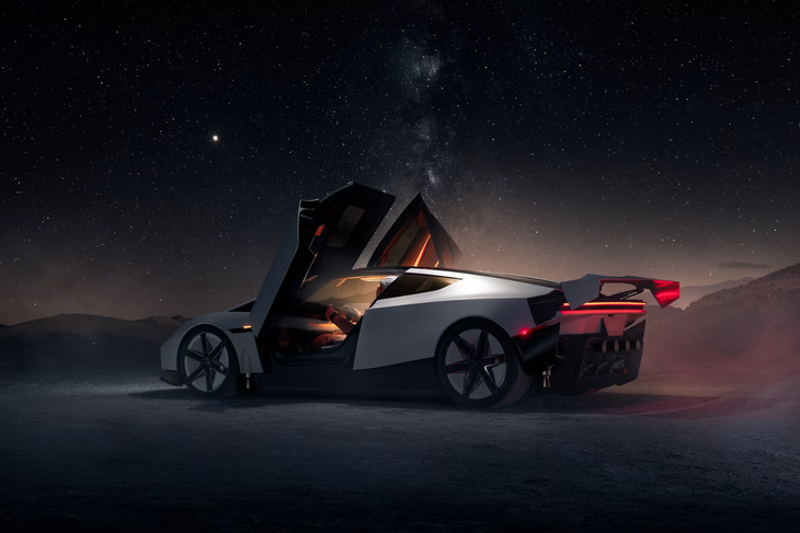 El tiempo que el Roadster podría mantenerse en el aire dependería de la cantidad de gas almacenado para alimentar sus propulsores. El tiempo que el Roadster podría mantenerse en el aire dependería de la cantidad de gas almacenado para alimentar sus propulsores.