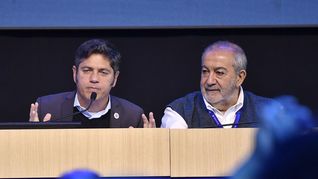 Axel Kicillof y Héctor Dáer, en un evento del gremio de la Sanidad en Córdoba. Axel Kicillof y Héctor Dáer, en un evento del gremio de la Sanidad en Córdoba.