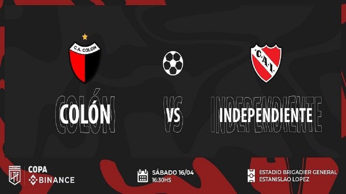 Independiente visits Colón for the League Cup with the aim of winning again