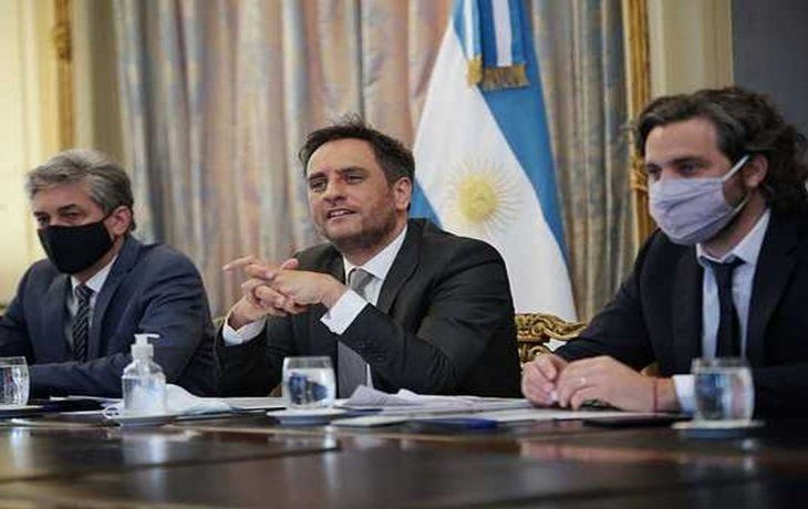 El ministro de Ambiente y Desarrollo Sostenible,&nbsp;Juan Cabandi&eacute;, junto a&nbsp;Santiago Cafiero&nbsp;y&nbsp;Sergio Federovisky.