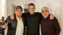 Sergio Massa junto a Hugo y Pablo Moyano, en una cena antes de las elecciones 2019.