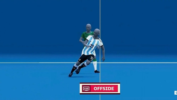 This would become a valid goal if the new rule is confirmed. This would become a valid goal if the new rule is confirmed.