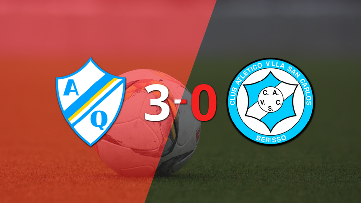Villa San Carlos fue superado fácilmente y cayó 3-0 contra Arg. de Quilmes