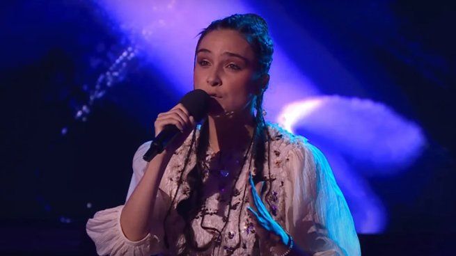 Clara Tapia se presentó en La Voz Argentina.