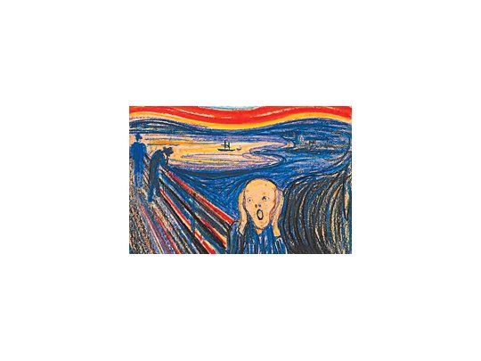 El icónico cuadro de Edvard Munch, por el que Sotheby’s espera u$s 80 millones. Se trata de la versión menos difundida, donde los personajes del fondo tienen una postura diferente.