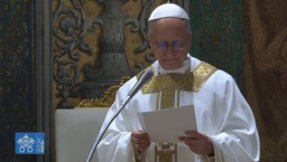 León XIV leyó su primera homilía al frente de la Iglesia Católica.