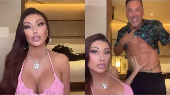 Oscar de la Hoya y su pareja, Holly Sonders, Holly Sonders, suelen mostrar su complicidad y desenfado en las redes sociales,