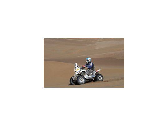 Tomás Maffei, a bordo de su Yamaha, marca usada por los argentinos que comandan.