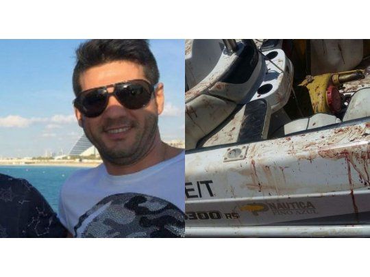 En la lancha de Matías Horacio Messi hallaron mucha sangre y un arma (Foto Twitter @JoseljuarezJOSE)