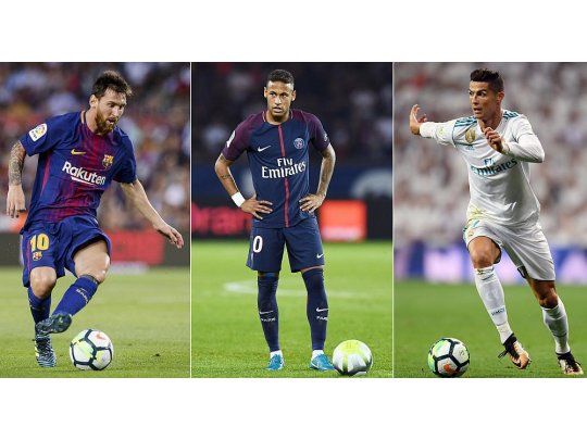 Messi, Cristiano Ronaldo y Neymar, los candidatos al premio The Best