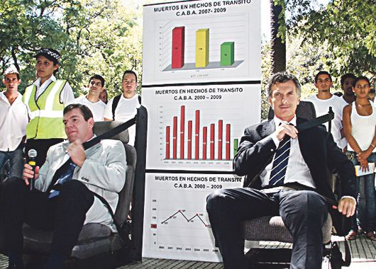 Mauricio Macri sigue aplicando un dudoso ingenio para publicitar sus ideas.