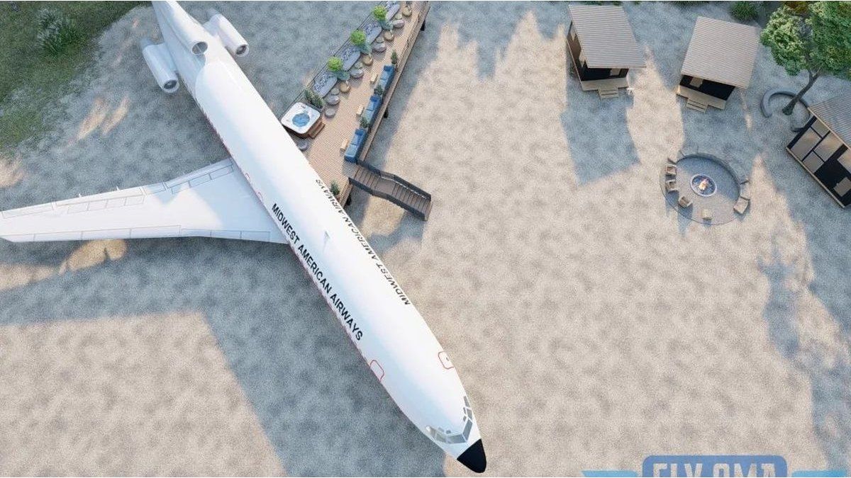 A hotel with wings: he bought three abandoned planes and is building his dream