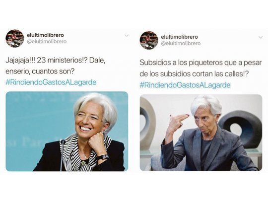 Christine Lagarde “controla” el gasto vía Twitter