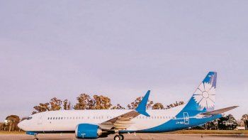 incorporación. El séptimo B737 Max que Aerolíneas Argentinas añadió a su flota recientemente.