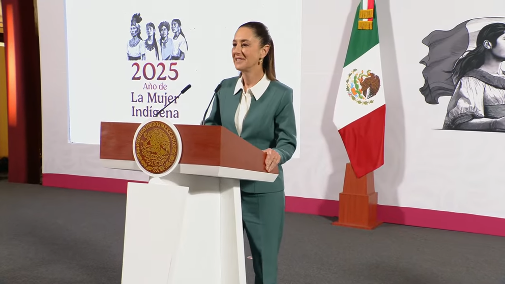 Claudia Sheinbaum inicia la semana con una Mañanera del Pueblo.