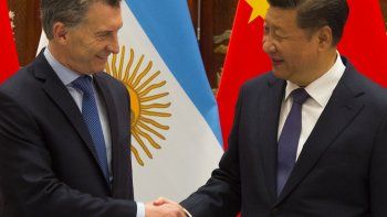 Macri, con Xi Jinping.