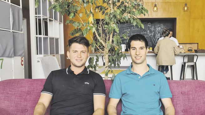 FUNDADORES. Valentín Jaremtchuk y Gonzalo Busnadiego.