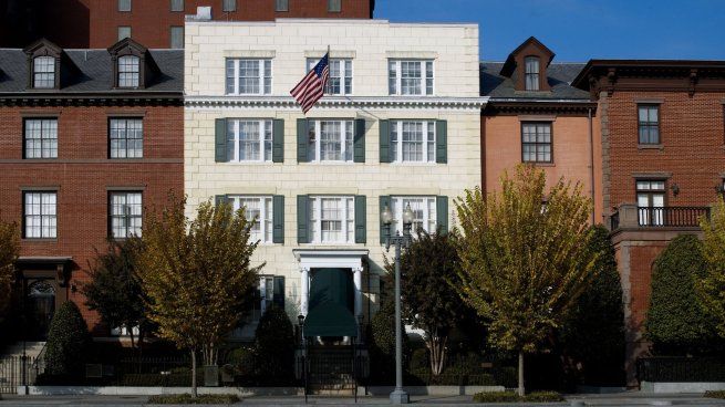 La mansión sirve como casa de huéspedes del presidente de EEUU desde que el gobierno del presidente Roosevelt la adquirió en 1942, durante la Segunda Guerra Mundial.