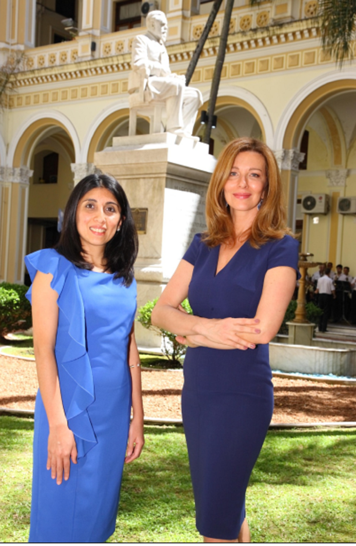 Nunzia Locatelli y Cintia Suárez. Nunzia Locatelli y Cintia Suárez.