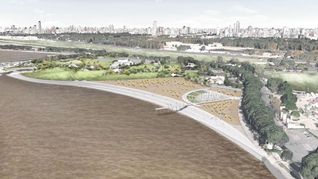 El plan de la Ciudad para construir una playa.&nbsp;