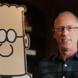 Addams junto a una imagen de Dilbert. Addams junto a una imagen de Dilbert.