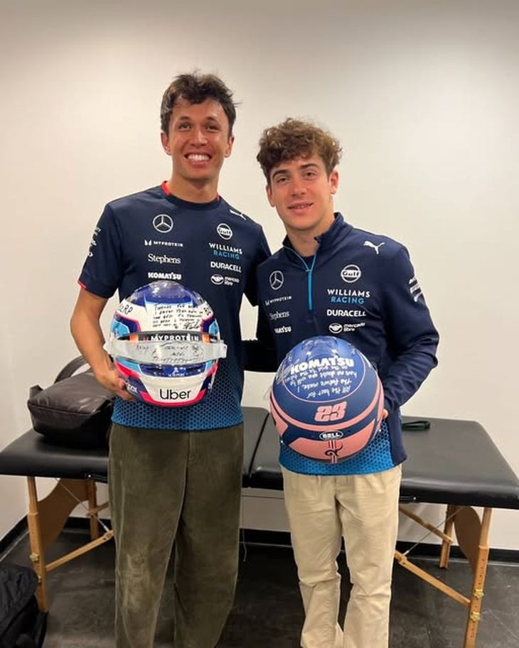 Albon was Franco Colapinto's first partner in Formula 1. Albon was Franco Colapinto's first partner in Formula 1.