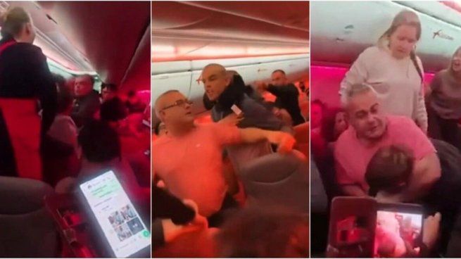 Así fue la pelea en pleno vuelo&nbsp;