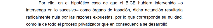 La actuación del BICE podría convertir en 