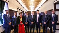 La comitiva argentina junto a las autoridades de Power China, el mayor contratista de energías renovables en Argentina
