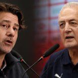Pochettino y Alfaro, cara a cara Pochettino y Alfaro, cara a cara