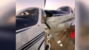 Así quedó la avioneta del empresario en Berazategui&nbsp;
