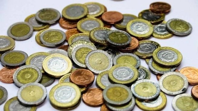 Monedas por peso.&nbsp;