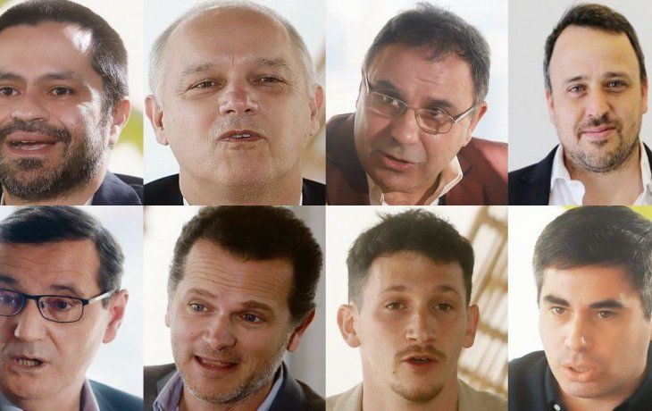 Juan José Bonora, Martín Ruiz, Daniel Gallego, César Gazzo Huck, Sergio Fernández Mena, Guillermo Jejcic, Hernan Zeleski y Gabriel Weitz