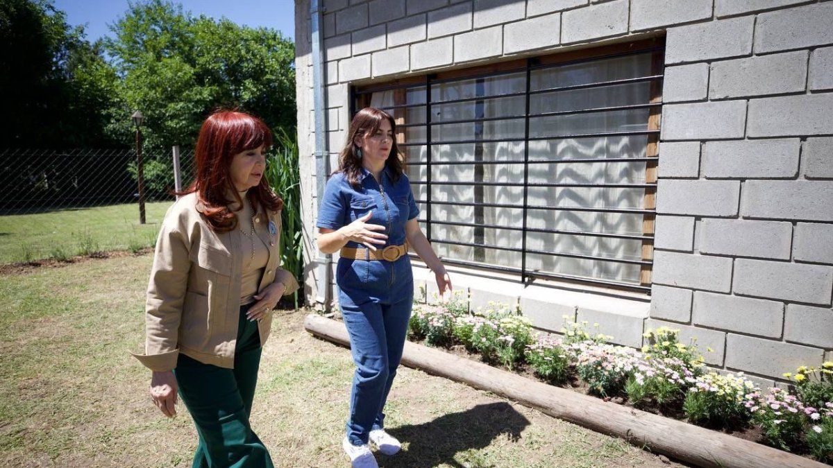 Cristina Fernández de Kirchner toured Moreno while the Cassation ruling was known