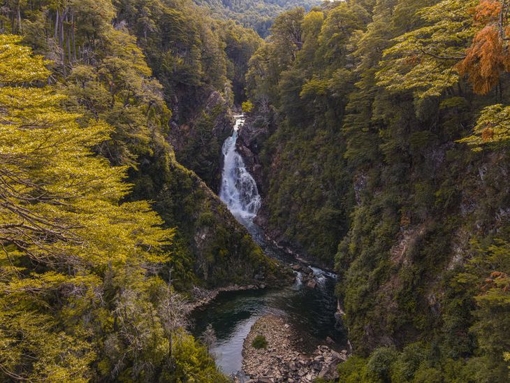 La cascada Cachín tiene más de 20 metros de altura. 
