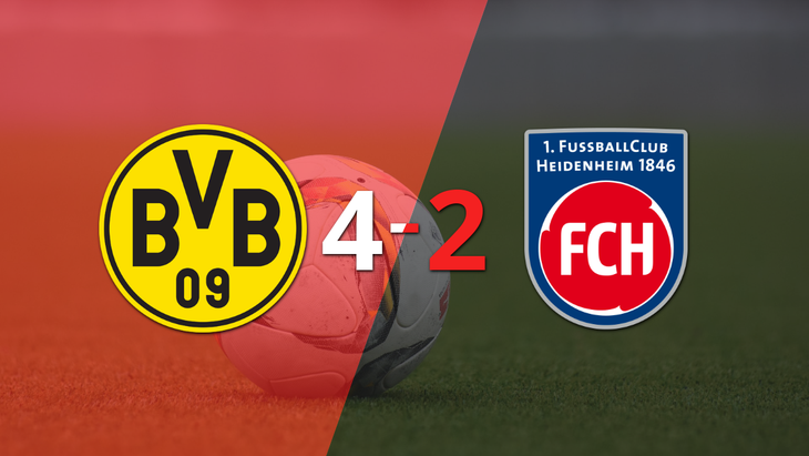 Doblete de Karim Adeyemi en el triunfo 4-2 de Borussia Dortmund frente a Heidenheim