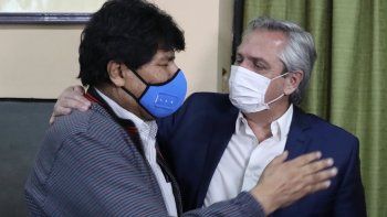 Evo cenó con Alberto y durmió en la residencia de Olivos