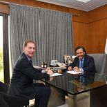 Diego Santili y Gustavo Sáenz se reunieron en Salta. Diego Santili y Gustavo Sáenz se reunieron en Salta.