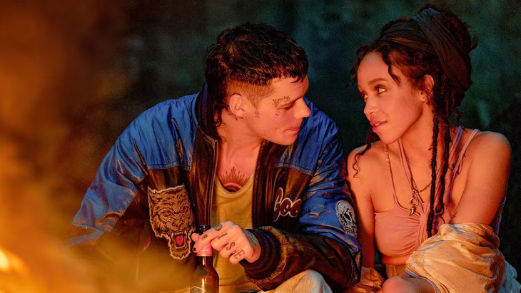 Bill Skarsgård and FKA Twigs in the new version of The Raven.